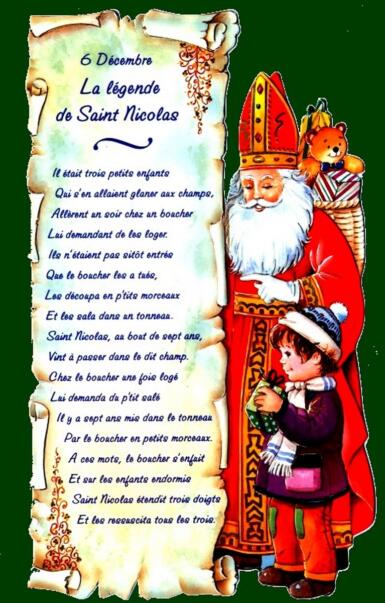 VISITE DE SAINT NICOLAS ET DU PÈRE FOUETTARD 