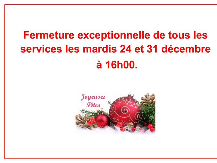 FERMETURE MAIRIE